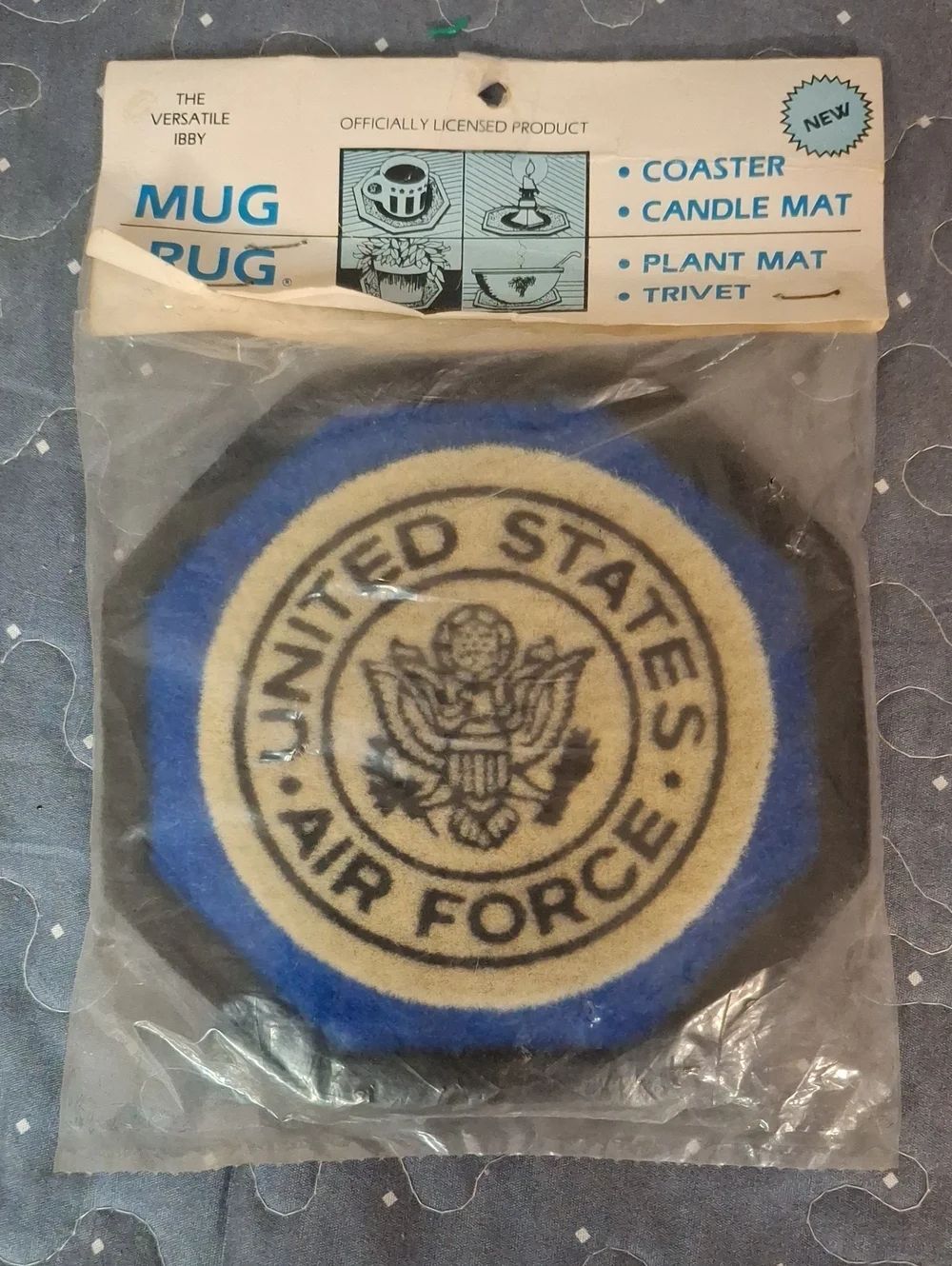 United States Air Force Felt Mug Rug Coaster - new